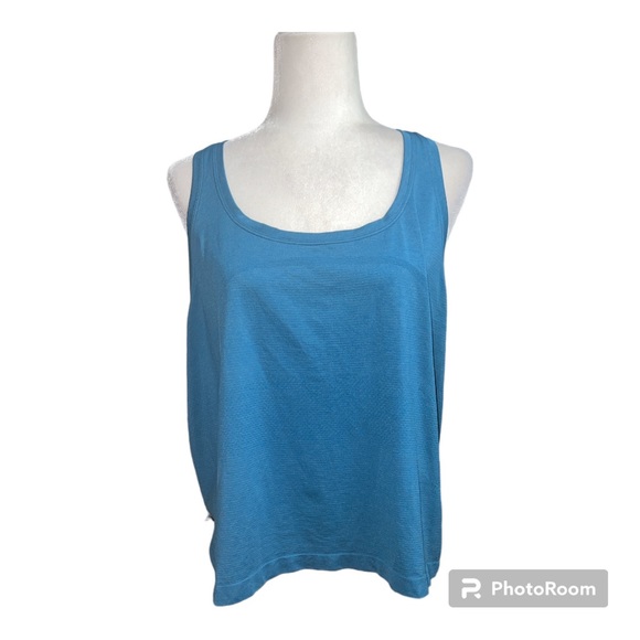 Lululemon Swiftly Tech Racerback Tank 2.0 Capri Capture Blue Sz 18 - Picture 1 of 4